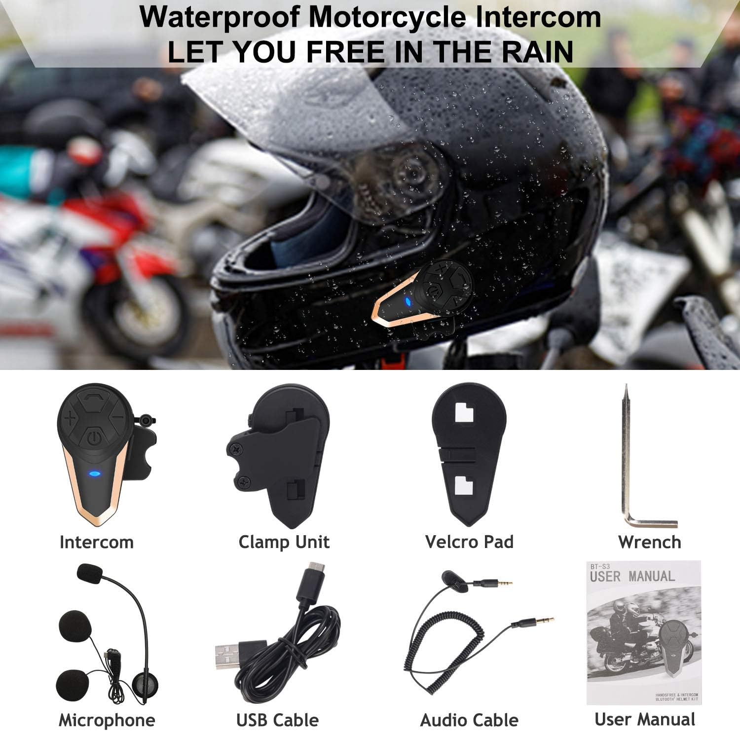 BETOWEY Motorcycle Bluetooth Headset Review