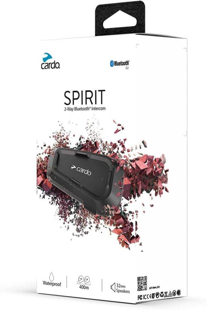 CARDO, Free Motorcycle Intercom Kit Bluetooth Spirit Solo