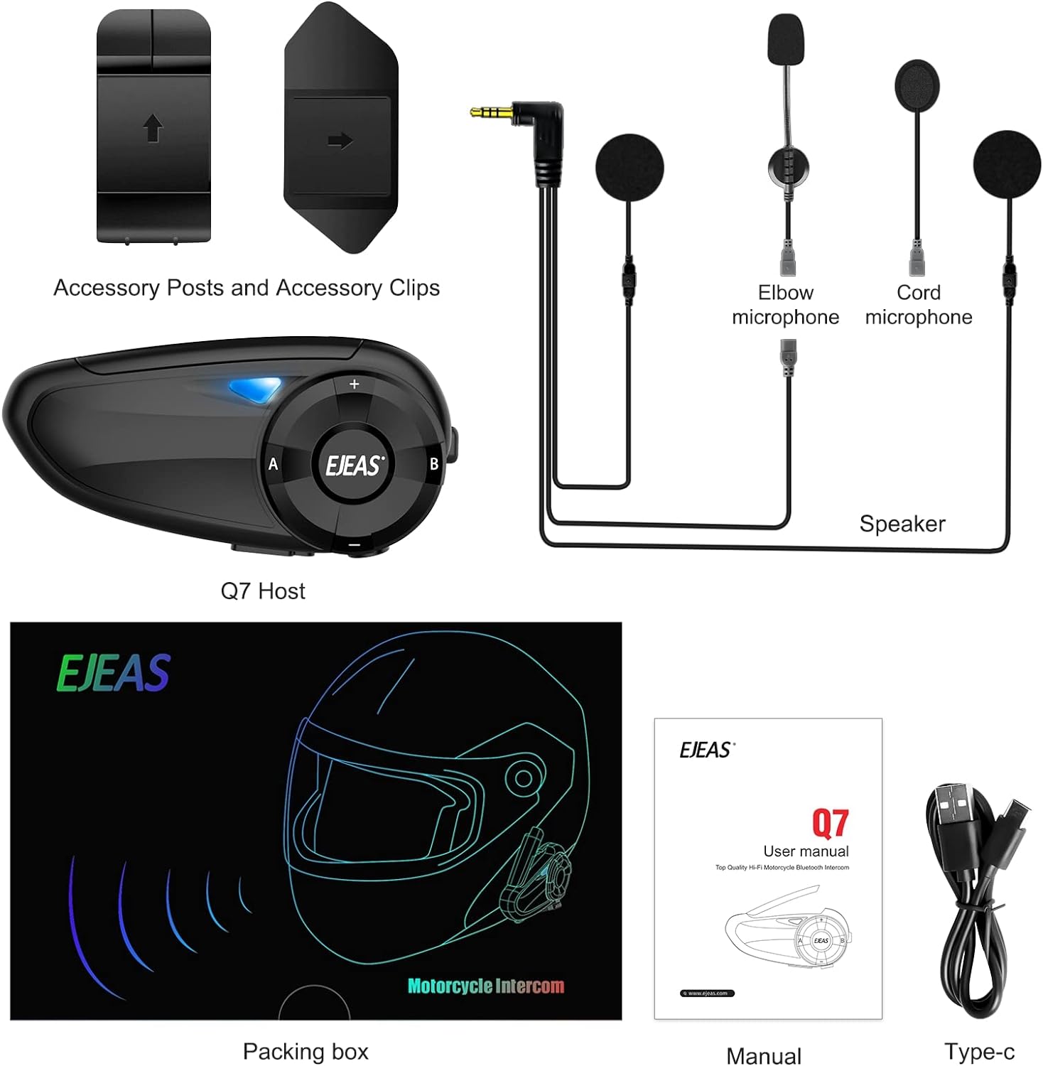 EJEAS E1+ Motorcycle Helmet Bluetooth 5.1 Headset Review