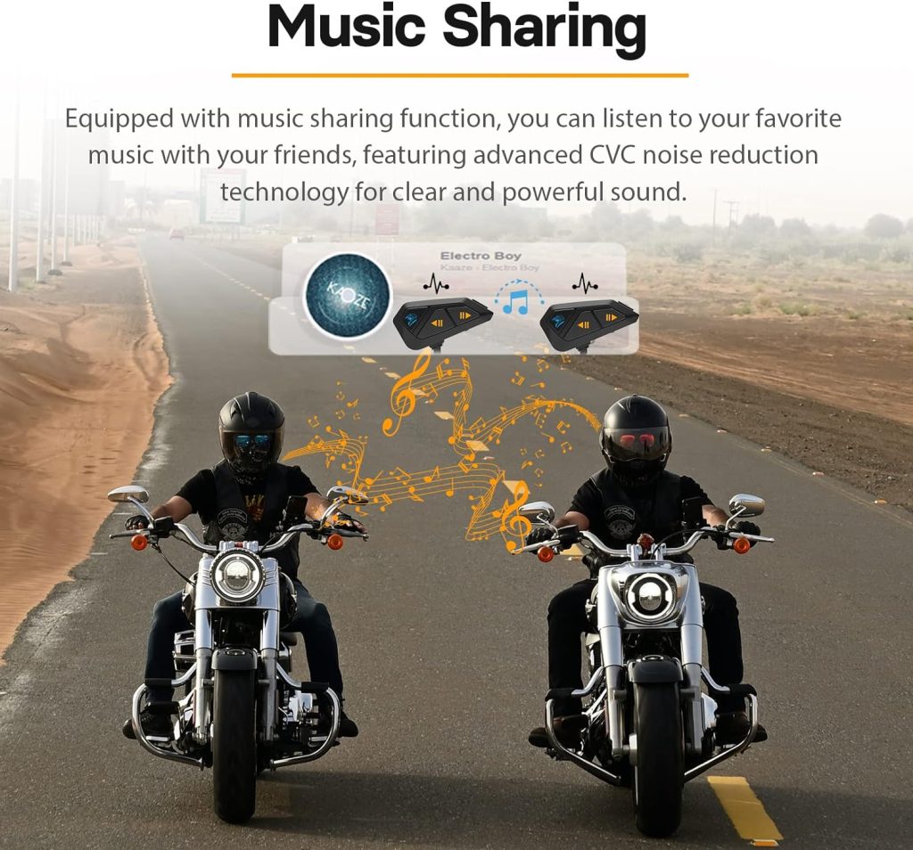 FreedConn FG Motorcycle Helmet Headphones Bluetooth 5.0 Helmet Bluetooth Headset 6 Rider 1200m Lightweight Intercom Music Sharing Support 3rd Party Pairing