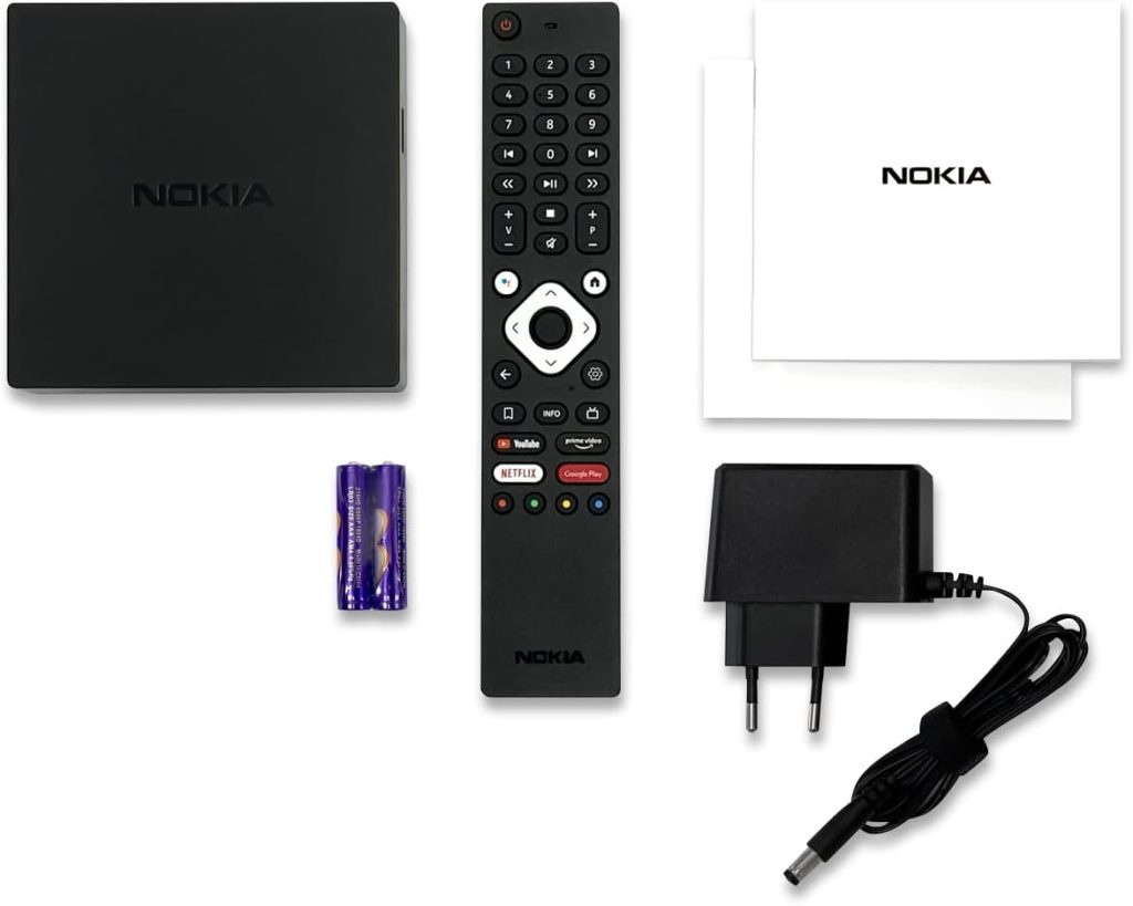 Nokia Streaming Box 8000, Android TV (Chromecast, HDMI, Netflix, Prime Video, Disney+)