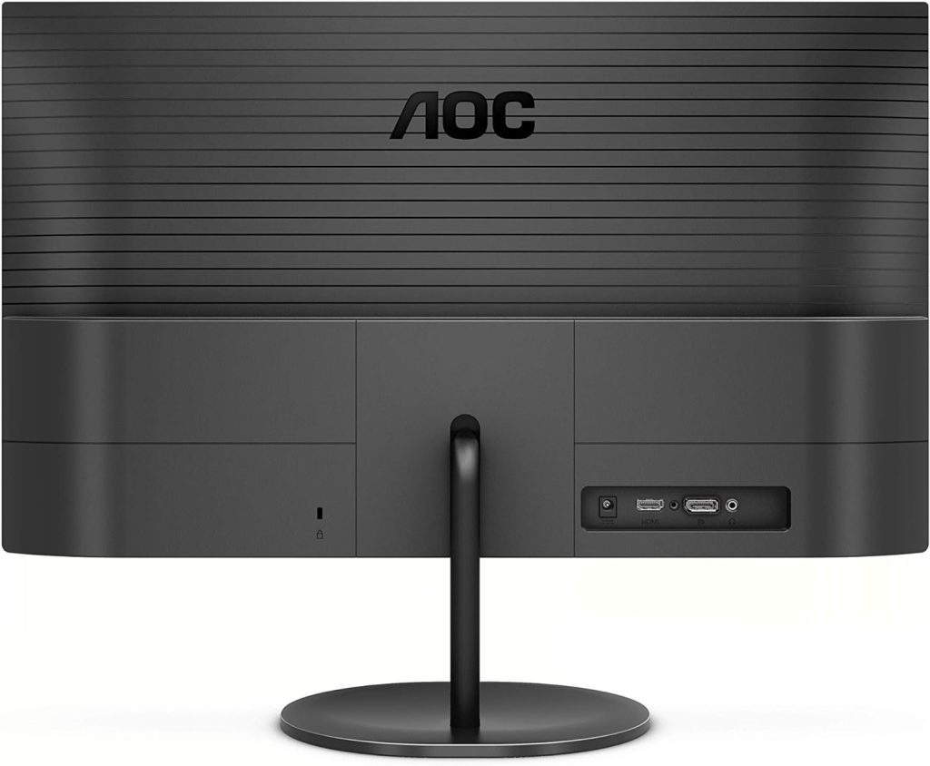 AOC U27V4EA - 27 Inch 4K UHD Monitor, 60Hz, 4ms, IPS, Adaptive Sync, Speakers, FlickerFree (3840x2160 @ 60Hz, 350cd/m², HDMI 2.0 x 2, DisplayPort 1.2 x 1), black