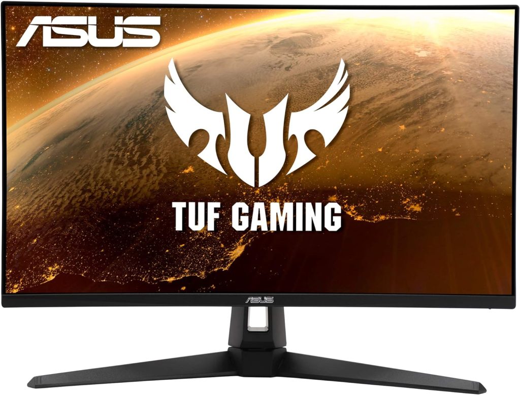 ASUS TUF Gaming 27 2K HDR Monitor (VG27AQ1A) - WQHD (2560 x 1440), IPS, 170Hz (Supports 144Hz), 1ms, Extreme Low Motion Blur, Speaker, G-SYNC Compatible, VESA Mountable, DisplayPort, HDMI