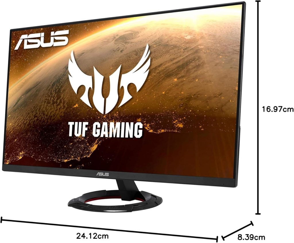 ASUS TUF Gaming VG279Q1R Gaming Monitor - 27 Inch Full HD (1920 x 1080), IPS, 144Hz, 1ms MPRT, Extreme Low Motion Blur, FreeSync Premium, Shadow Boost, Black