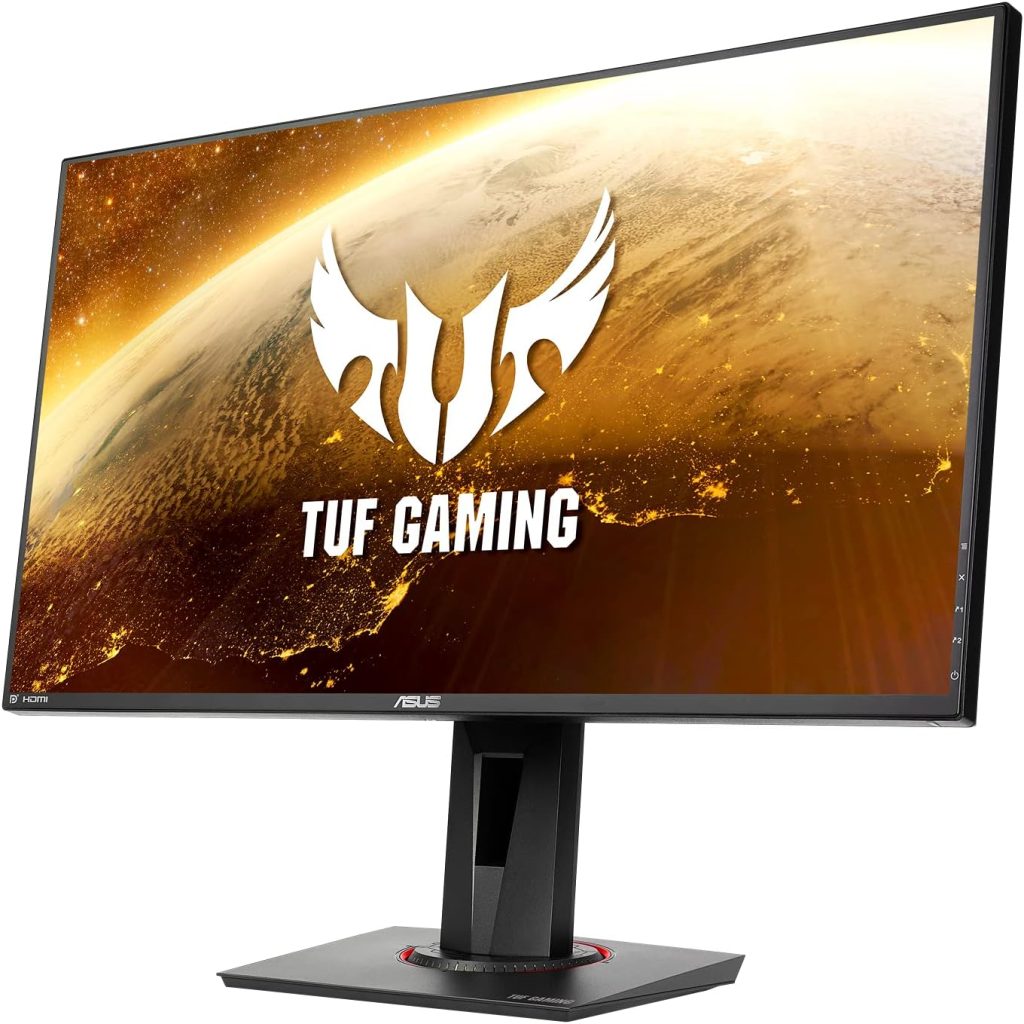 ASUS TUF Gaming VG279QM HDR Gaming Monitor - 27 Inch Full HD (1920 x 1080), Fast IPS, 280Hz, 1 ms (GTG), Extreme Low Motion Blur Sync, G-SYNC Compatible, DisplayHDR 400, Black