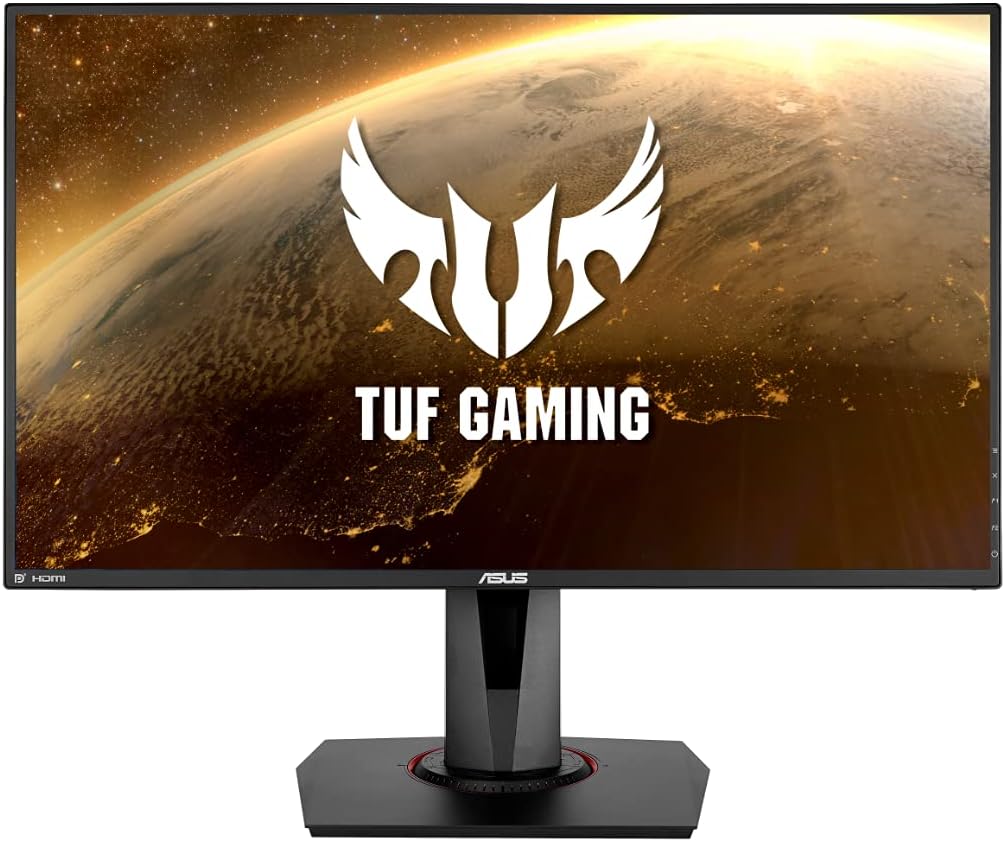 ASUS TUF Gaming VG279QM HDR Gaming Monitor - 27 Inch Full HD (1920 x 1080), Fast IPS, 280Hz, 1 ms (GTG), Extreme Low Motion Blur Sync, G-SYNC Compatible, DisplayHDR 400, Black