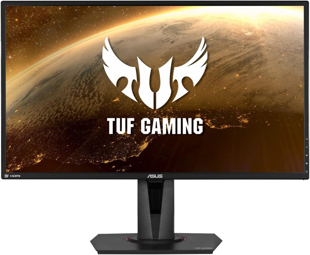 ASUS TUF Gaming VG27AQ HDR Gaming Monitor - 27 Inch WQHD (2560 x 1440), IPS, 155Hz*, ELMB Sync, G-SYNC Compatible, Adaptive-sync, 1 ms (MPRT), HDR10, Black