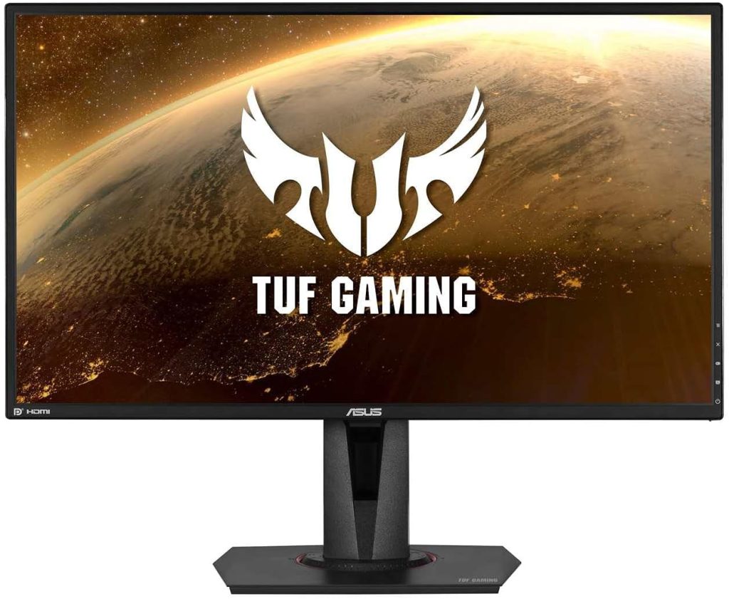 ASUS TUF Gaming VG27AQ HDR Gaming Monitor - 27 Inch WQHD (2560 x 1440), IPS, 155Hz*, ELMB Sync, G-SYNC Compatible, Adaptive-sync, 1 ms (MPRT), HDR10, Black