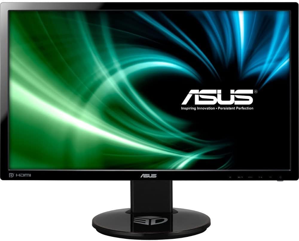 ASUS VG248QE, 24 Inch FHD (1920 x 1080) Gaming monitor, 1 ms, Up to 144Hz, DP, HDMI, DVI-D, Black