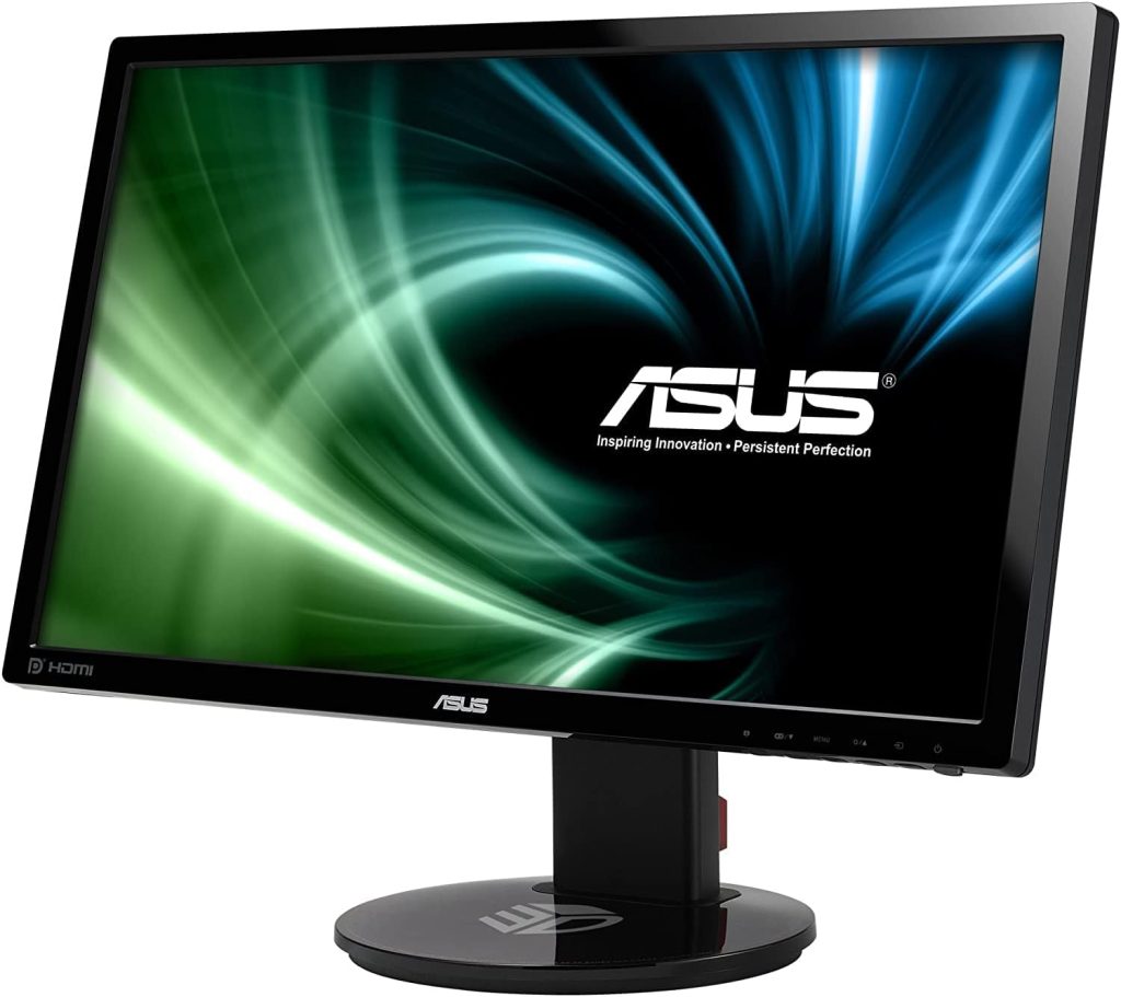 ASUS VG248QE, 24 Inch FHD (1920 x 1080) Gaming monitor, 1 ms, Up to 144Hz, DP, HDMI, DVI-D, Black