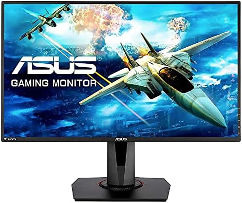 ASUS VG278QR, 27 InchFHD (1920 x 1080) Esports Gaming monitor, 0.5ms, up to 165Hz, DP, HDMI, DVI, FreeSync, Low Blue Light, Flicker Free, TUV Certified