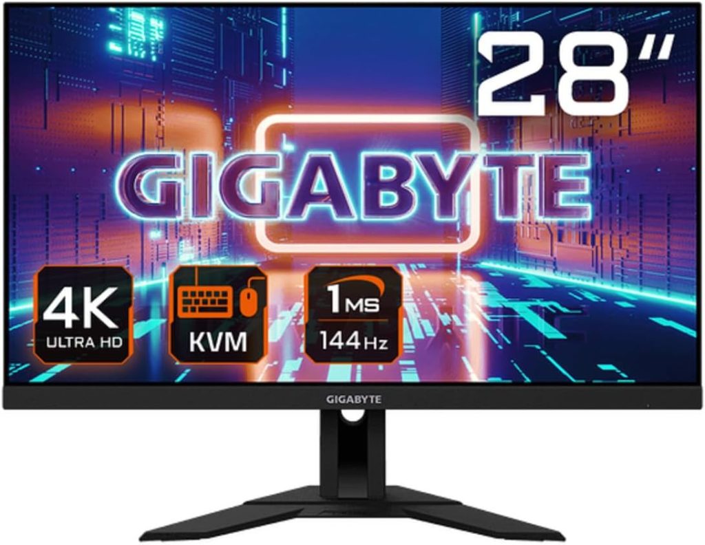 Gigabyte M28U 28 Inch SS IPS 4K/UHD (3840 x 2160) 144Hz FreeSync Premium Pro Gaming Monitor