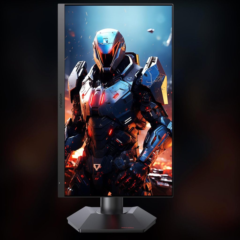 KOORUI 27 Inch FHD Gaming Monitor 165 Hz, IPS, 1ms, DCI-P3 90% Color Gamut, Adaptive Sync, (1920x1080P, HDMI, DisplayPort) Black