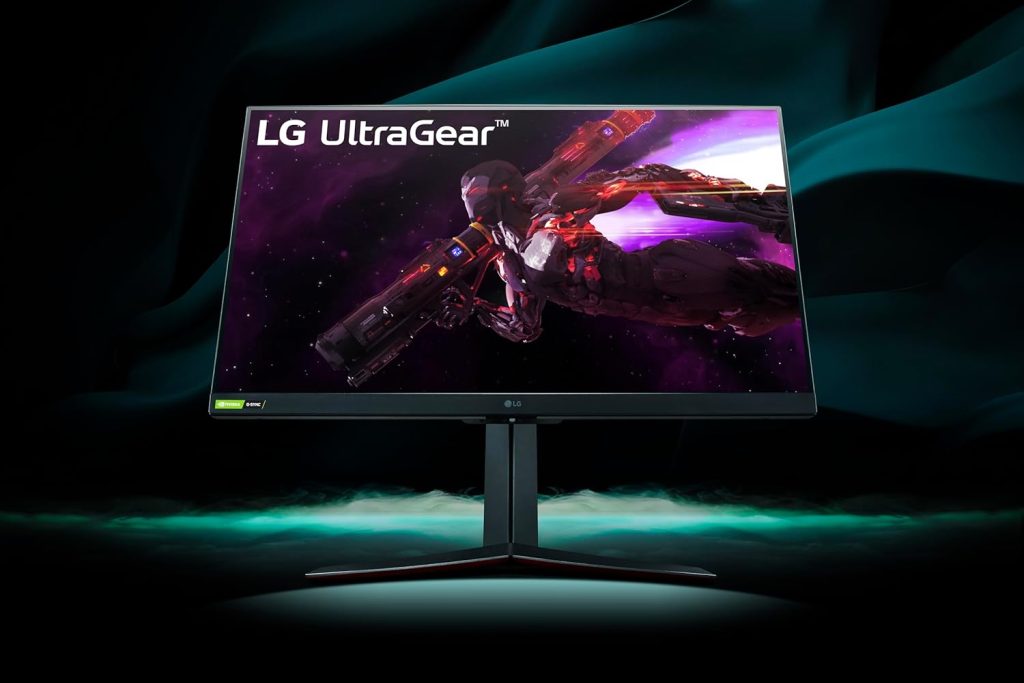 LG UltraGear Gaming Monitor 32GP850-B, 32 Inch, 1440p, 180Hz O/C, 1ms GtG, Nano IPS Panel, HDR 10, AMD FreeSync Premium, NVIDIA G-SYNC, Smart Energy Saving, HDMI, Displayport, Black/Red