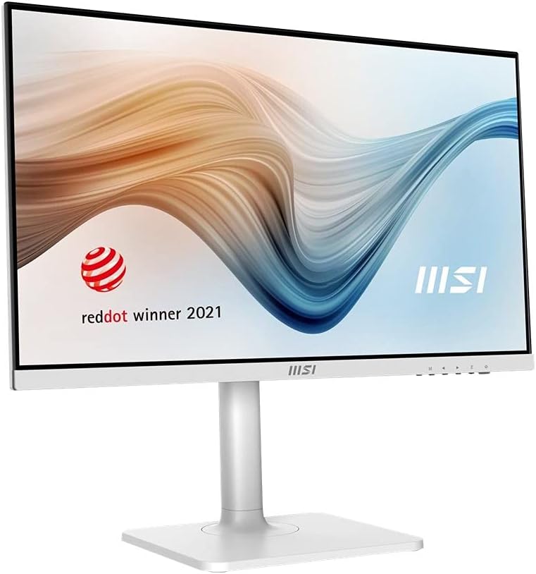 MSI PRO MP2412 23.8 Inch Monitor, Full HD (1920 x 1080), 100Hz, VA, 4ms, FreeSync, HDMI, VGA, Anti-Glare, Anti-Flicker, Less Blue light, TÜV Certified, VESA, Kensington, Black