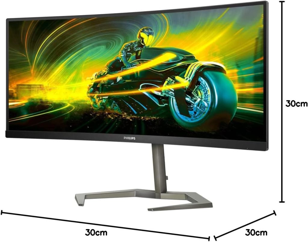 PHILIPS Evnia 32M1C5200W - 32 Inch FHD Curved Gaming Monitor, 240Hz, 0.5ms, VA, Low Input Lag, Height Adjust, Smart Image (1920 x 1080, 300 cd/m², HDMI 2.0 / DisplayPort 1.4)