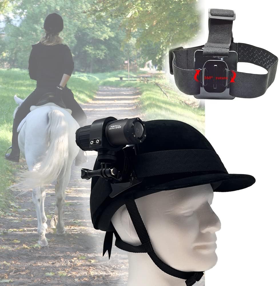 Recall Rider Camera For Motorcycle Cyclists Bicycle Cycle Horse Riding Equestrian Helmet Camera Handlebar Hat Mount HD 4K Cam 64GB Waterproof Dashcam