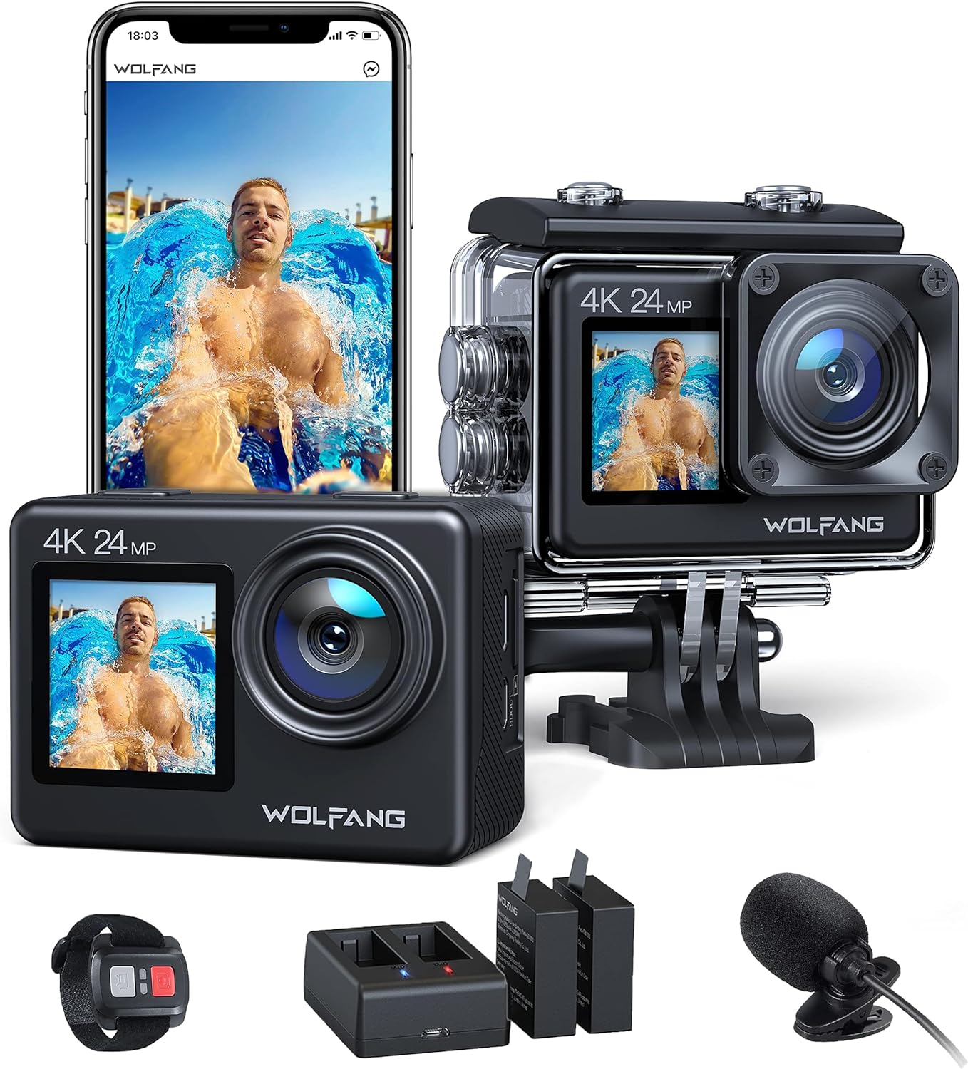 WOLFANG Action Camera 4K GA200 Review