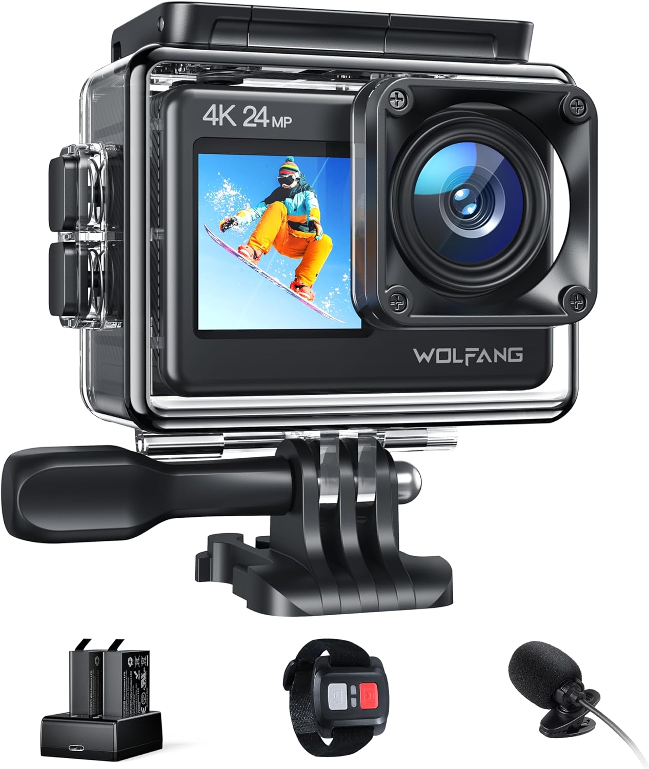 WOLFANG Action Camera 4K 24MP WiFi GA200 Review