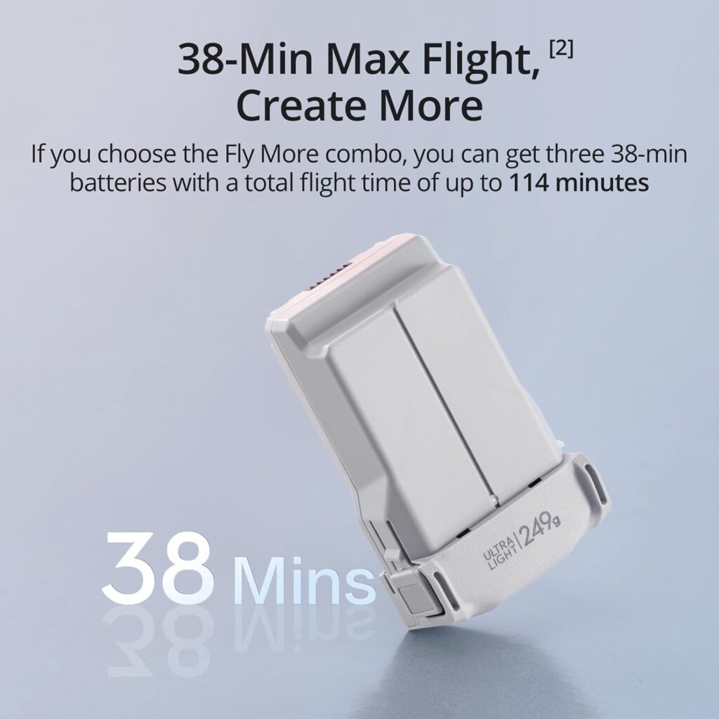 DJI Mini (DJI RC) – Lightweight 3x Mechanical Gimbal Mini Camera Drone with 4K HDR Video, 38-min Flight Time, up to 32800ft (10km) Video Transmission, Vertical Shooting, GPS Auto Return Integrated