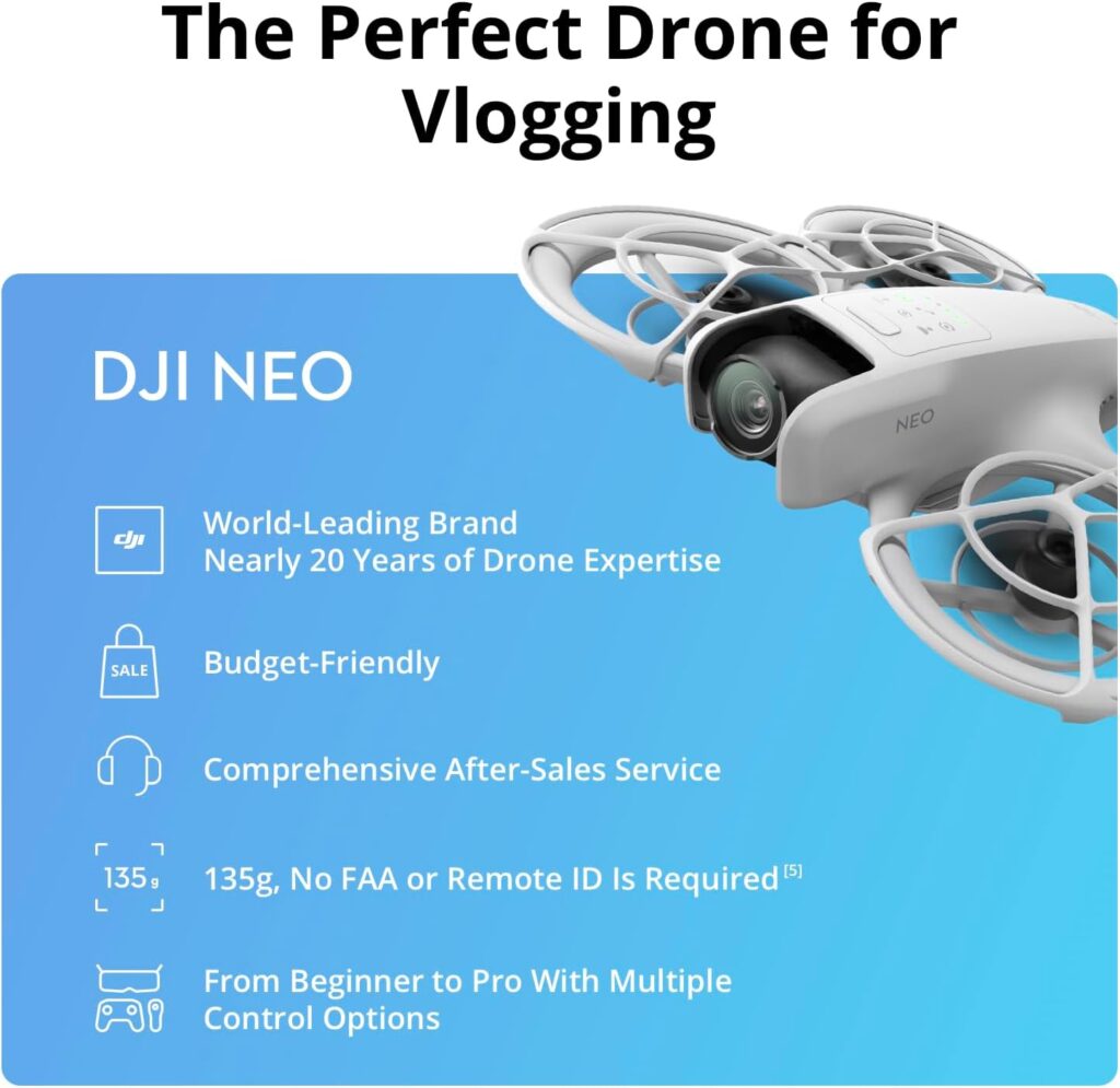 DJI Neo Fly More Combo, Mini Drone With 4K UHD Camera for Adults DJI Neo Fly More Combo, Mini Drone With 4K UHD Camera for Adults
