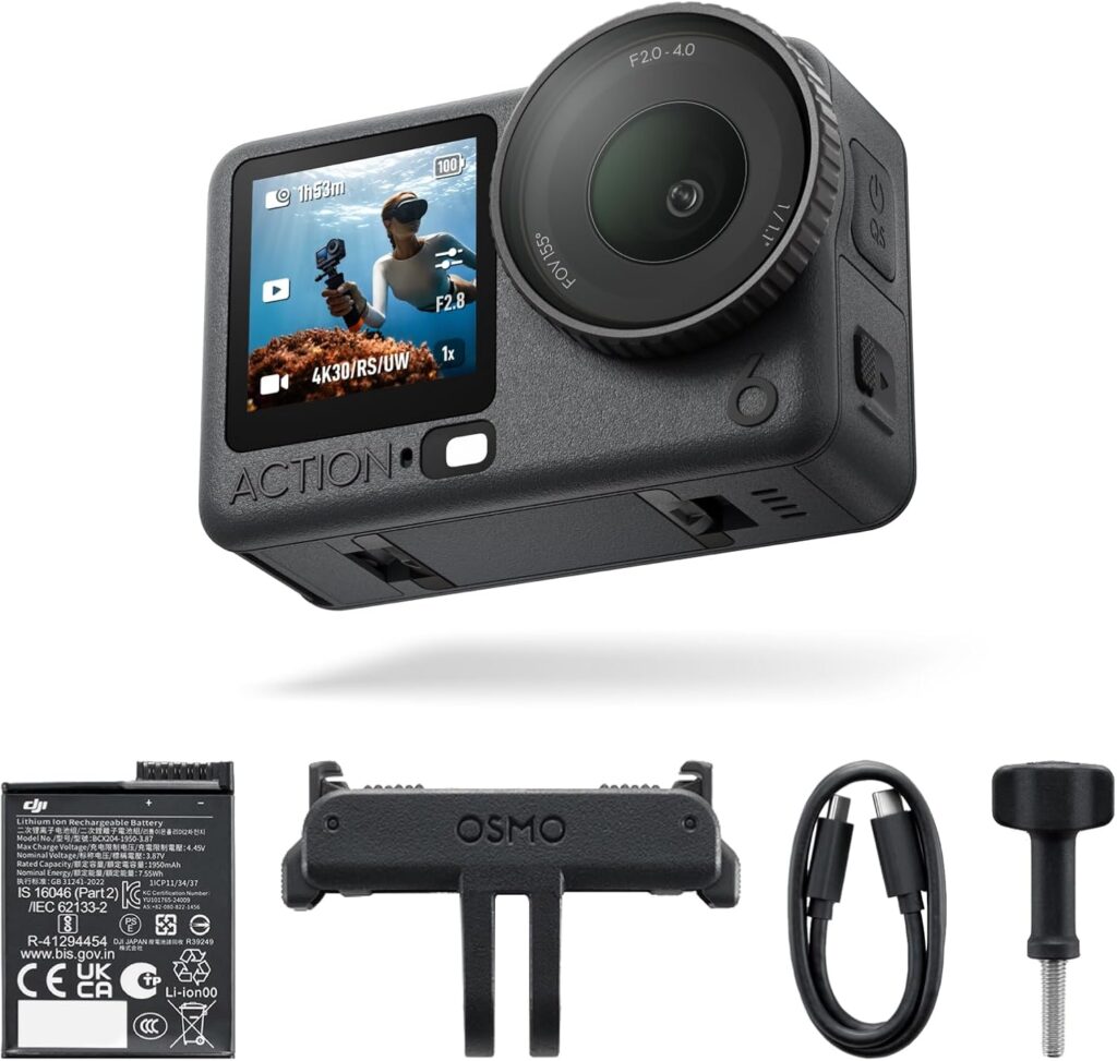 DJI Osmo Action Essential Combo, 8K Action Camera for Quick Start DJI Osmo Action Essential Combo, 8K Action Camera for Quick Start